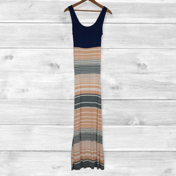 MARKET &‎ Spruce Striped Maxi Dress Size Small Petite - Picture 1 of 8